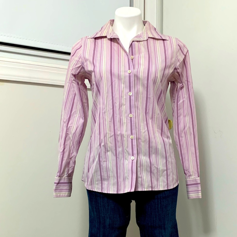 Eddie Bauer lavender button-down dress shirt